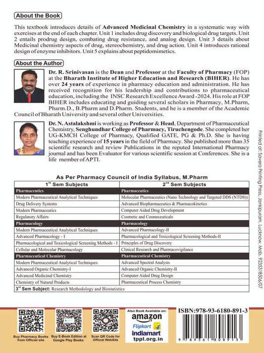 Advanced Medicinal Chemistry M.Pharm First Semester