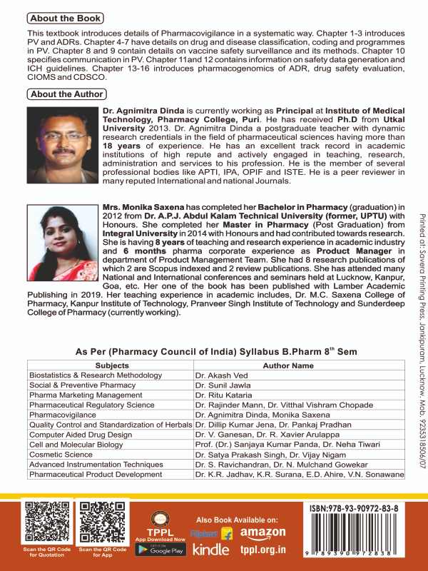 Pharmacovigilance Book B.Pharm 8th Semester