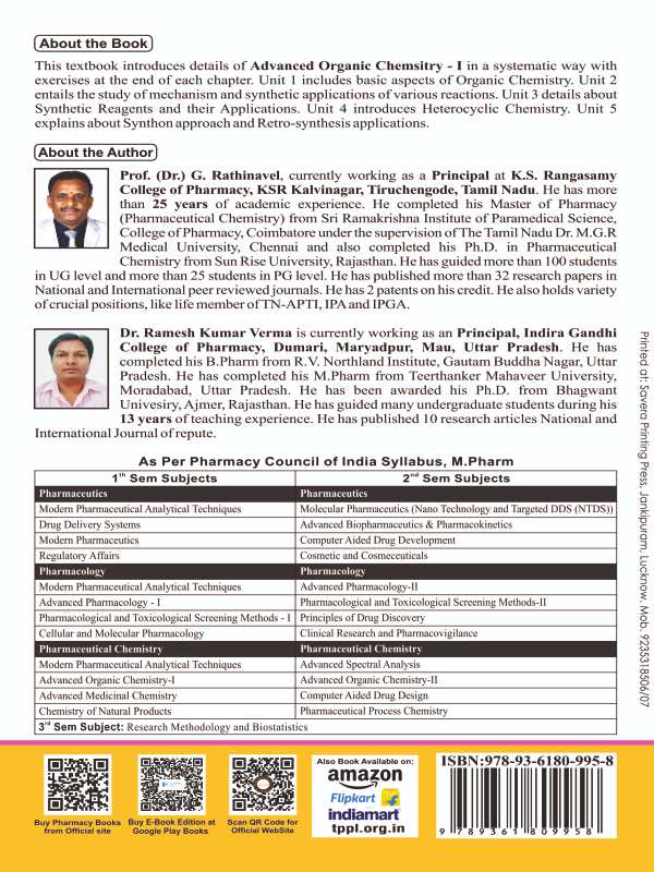 Advanced Organic Chemistry-I M.Pharma First Semester