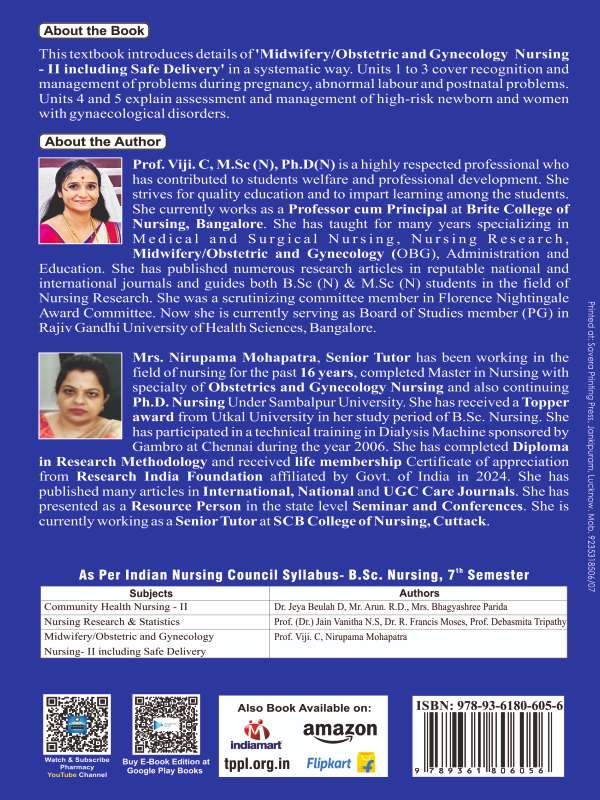 MIDWIFERY/OBSTETRIC AND GYNECOLOGY NURSING-II  INCLUDING SAFE DELIERY