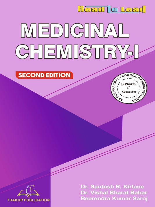 Medicinal Chemistry-I Book B.Pharm 4th Semester